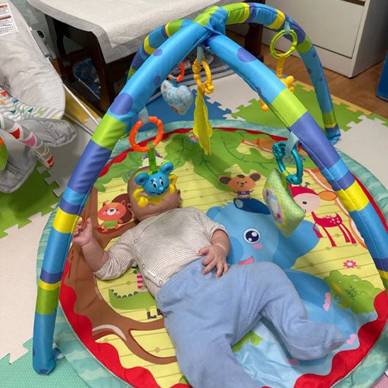 tapis d'éveil bébé éléphant bbfunexplore