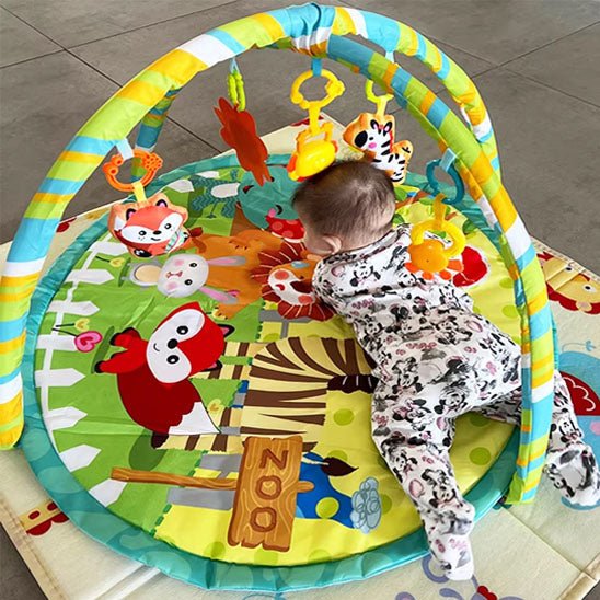 tapis d'éveil bébé zoo bbfunexplore