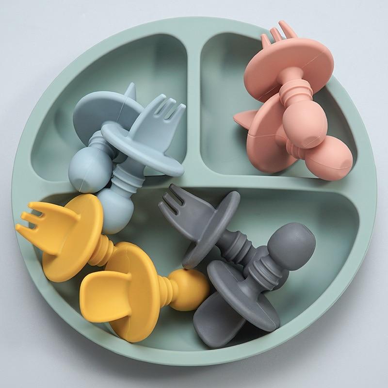 CuttieSpoon™ | Cuillère et fourchette pour bébé | Maman - ENFANTSOLUTIONS